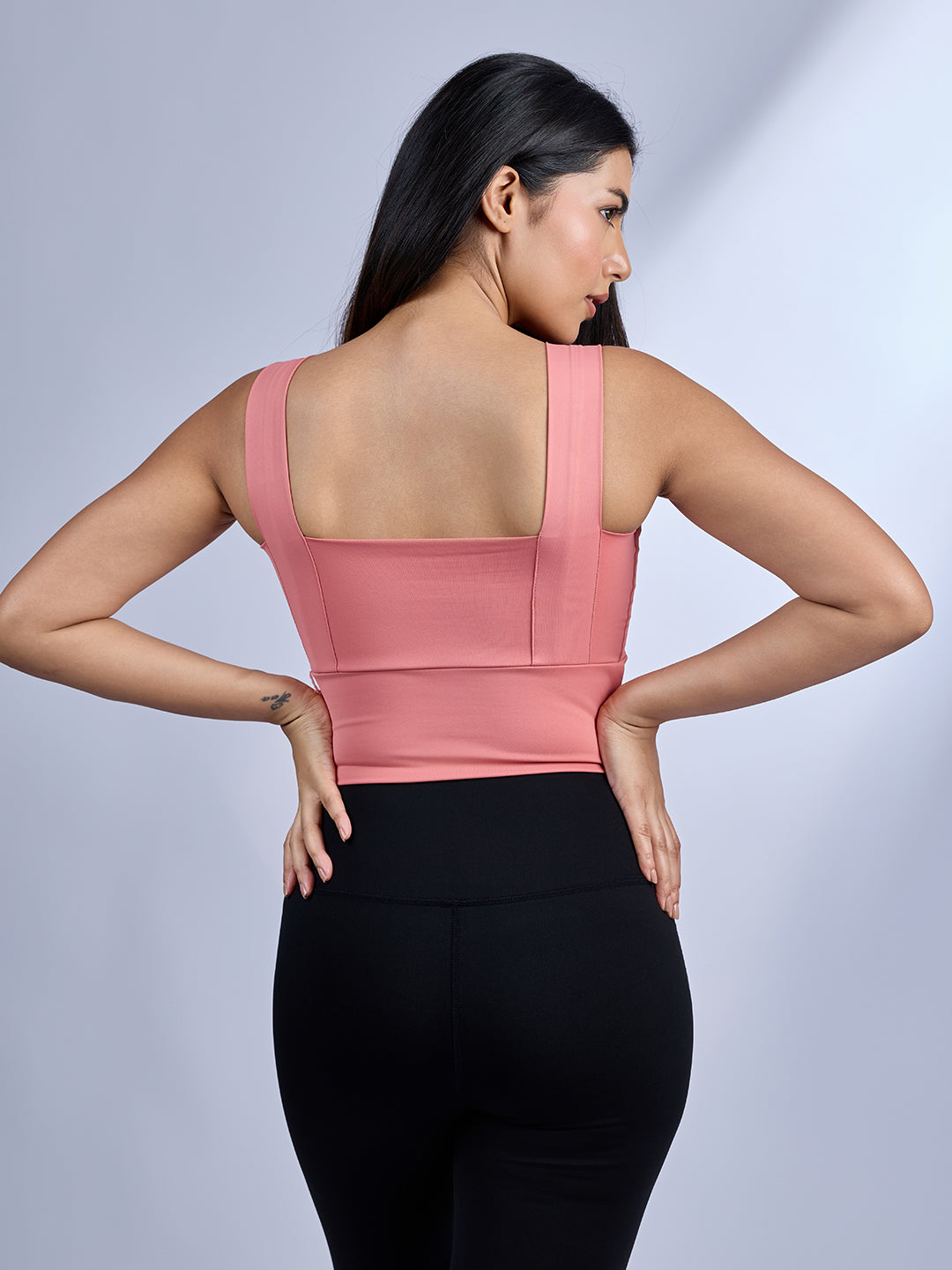 Baby Pink Diamonds Sports Bra