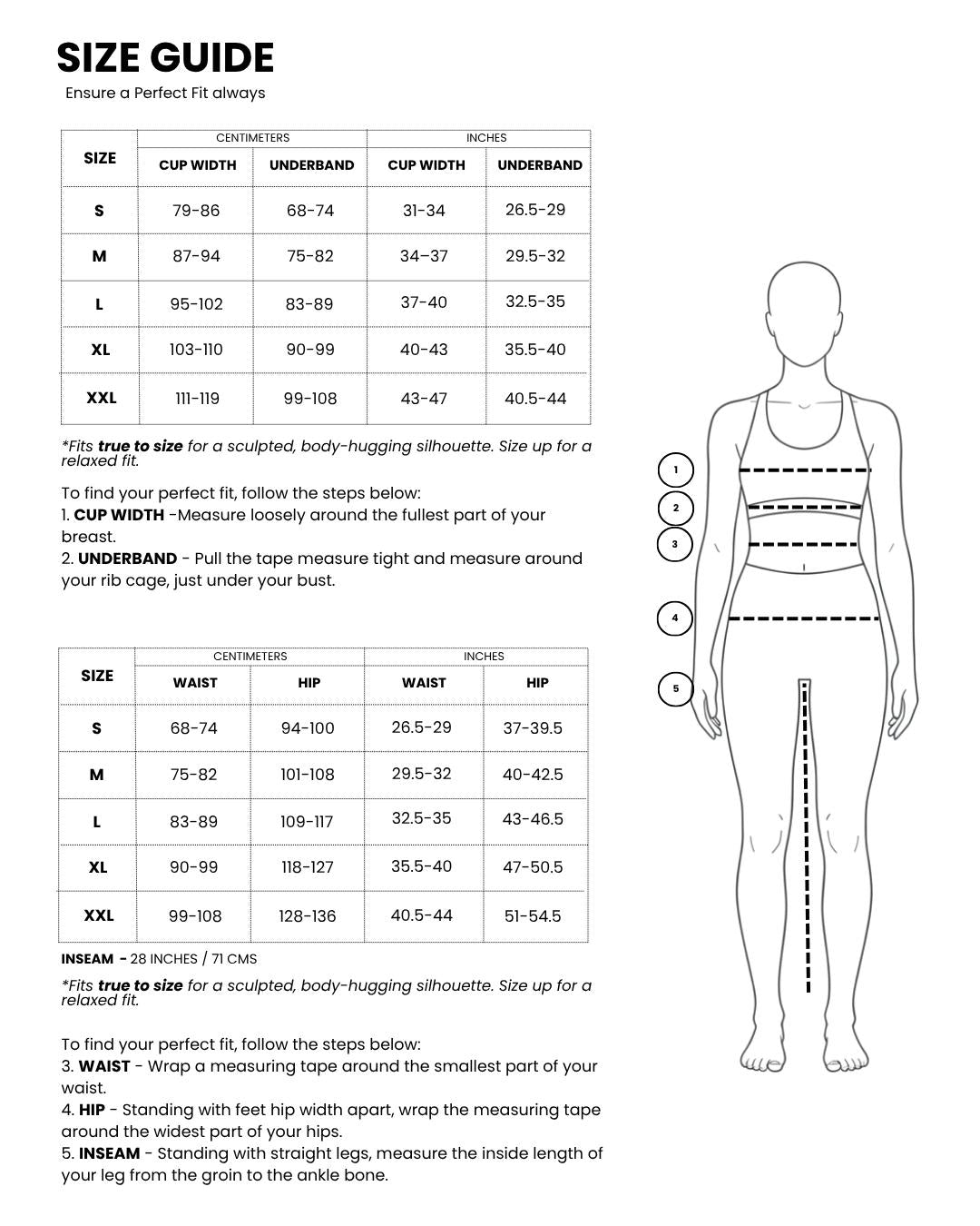 Size & Fit guide