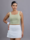 Matcha Green Diamonds Sports Bra