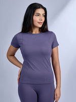 Sabi Mauve Purple Compression Tee T-shirt
