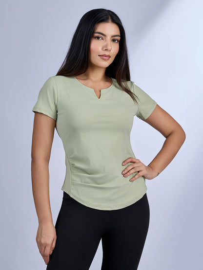 Sabi Flow V-Neck Short Sleeve Tee