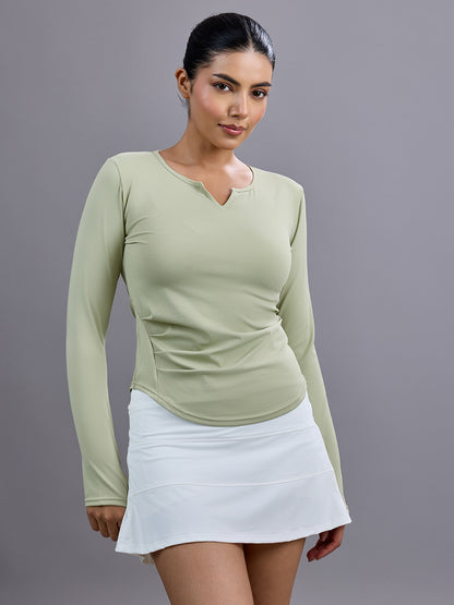Sabi Flow V-Neck Long Sleeve Tee