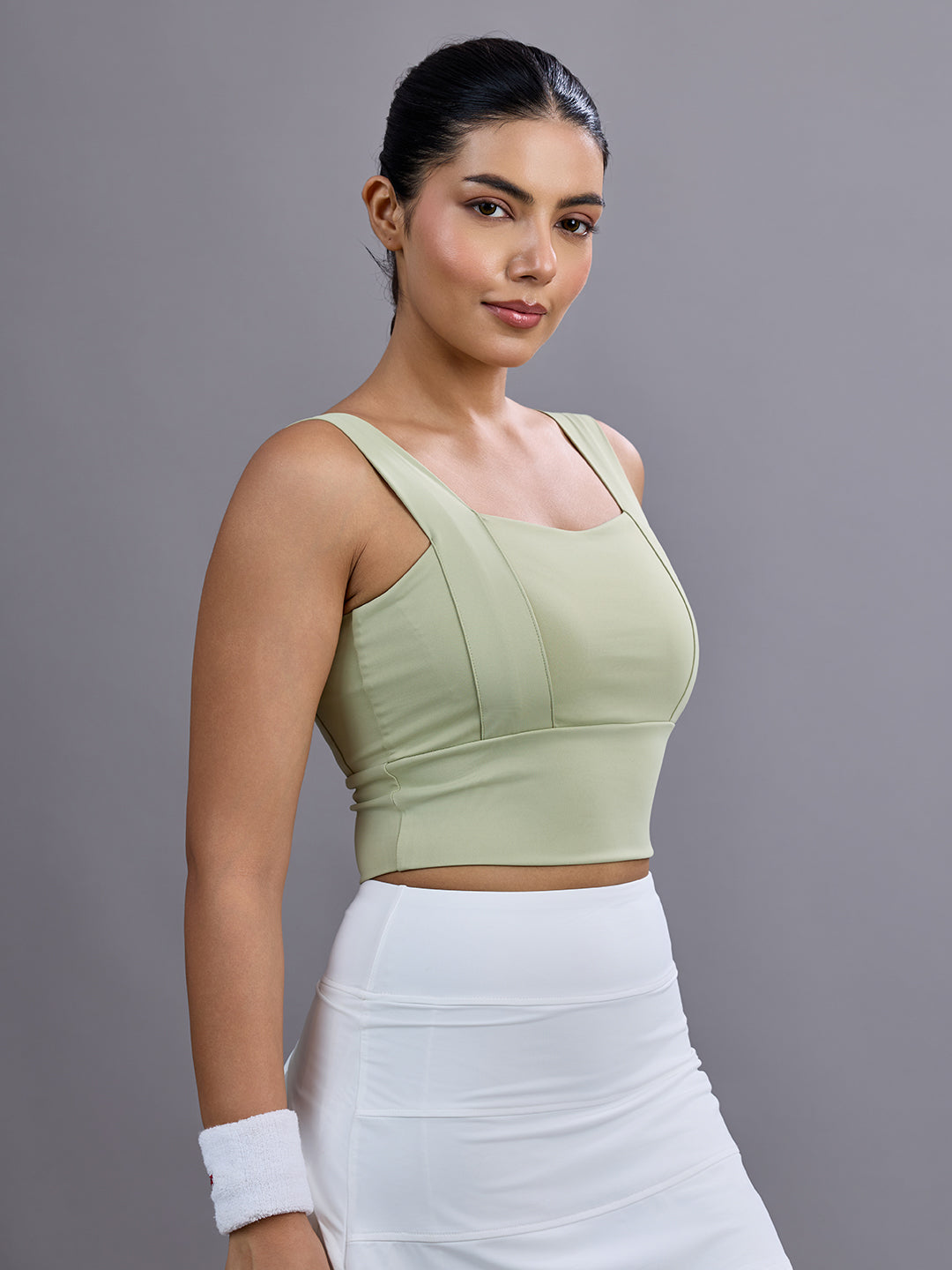 Sabi Matcha Green Diamonds Sports Bra Sports Bra