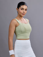 Sabi Matcha Green Diamonds Sports Bra Sports Bra