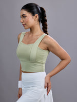 Sabi Matcha Green Diamonds Sports Bra Sports Bra
