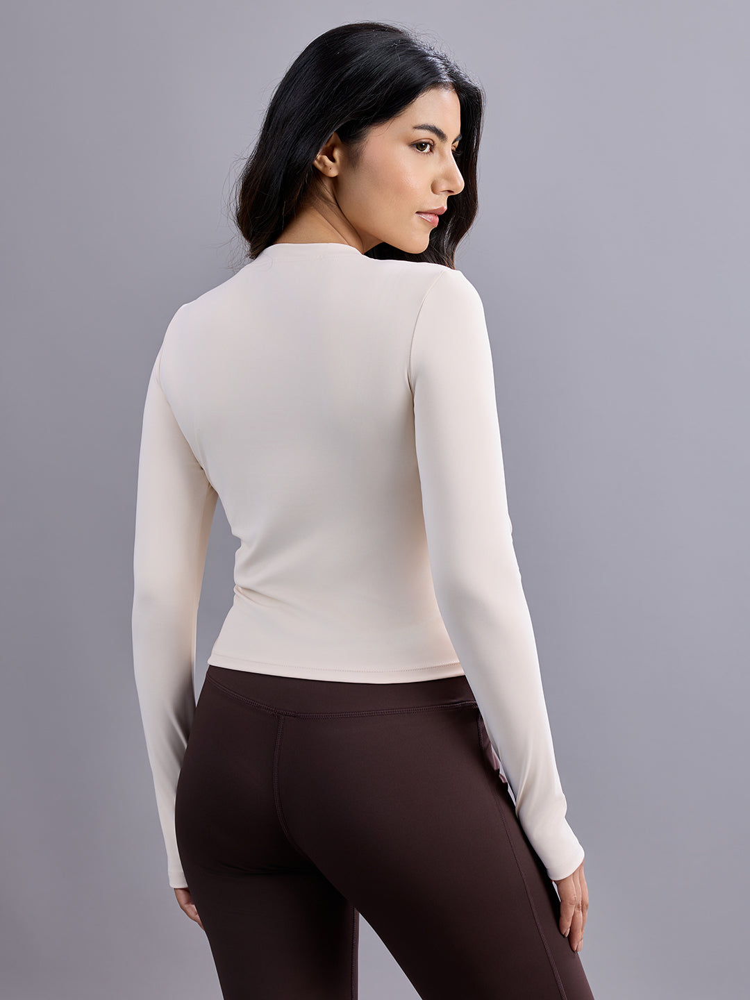 SABI Cream White Asymmetry Tee