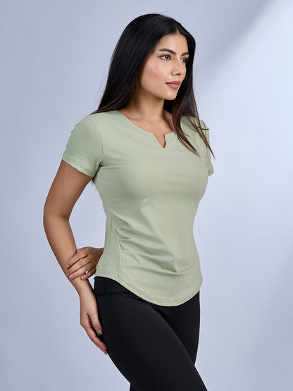 Sabi Flow V-Neck Short Sleeve Tee