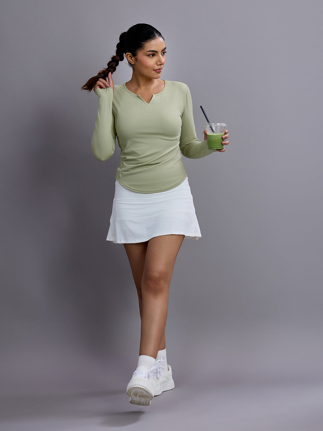 Sabi Flow V-Neck Long Sleeve Tee