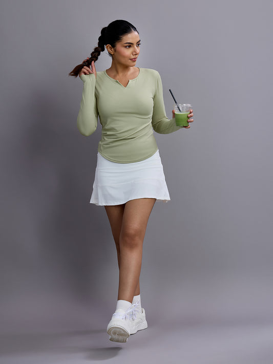 Sabi Flow V-Neck Long Sleeve Tee