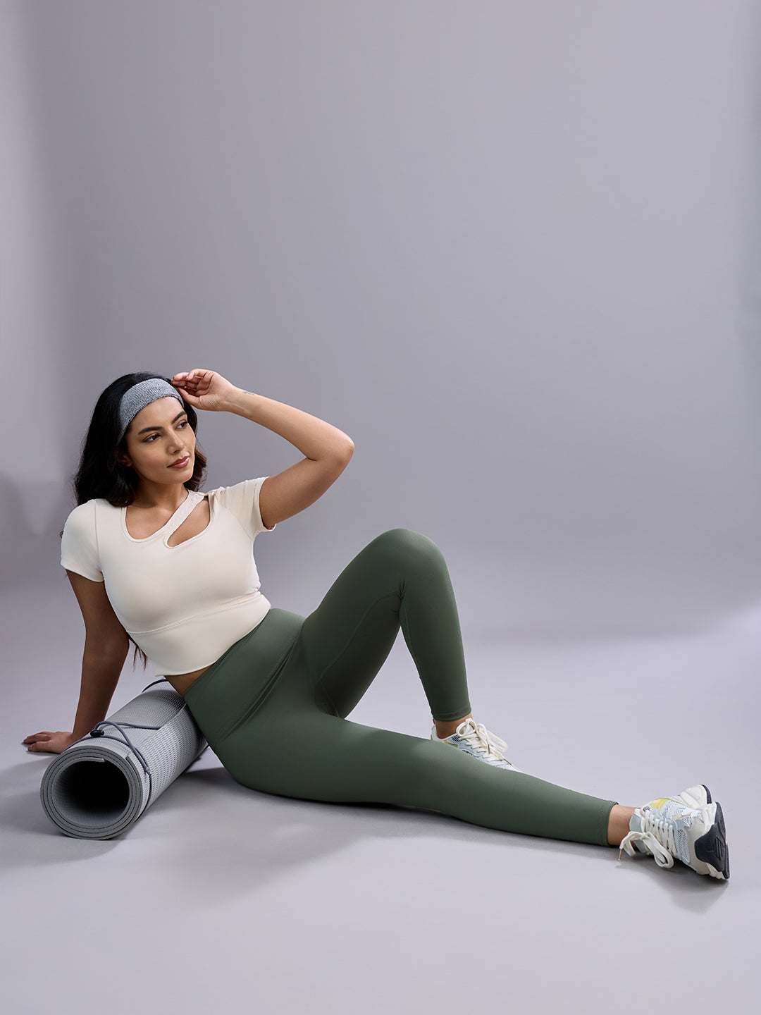 Sabi Olive Green High-Rise Legging Leggings
