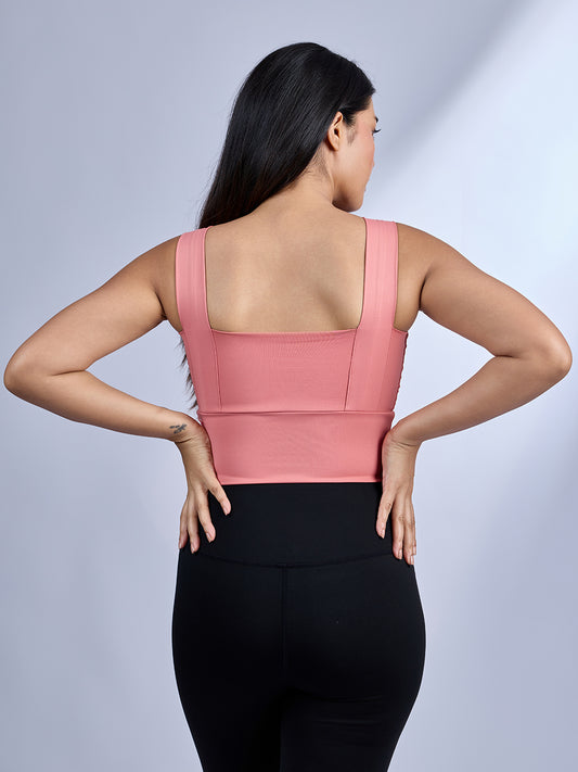Sabi Baby Pink Diamonds Sports Bra Sports Bra