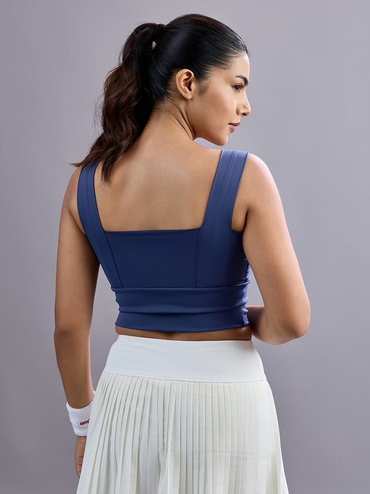 Sabi Navy Blue Diamonds Sports Bra Sports Bra