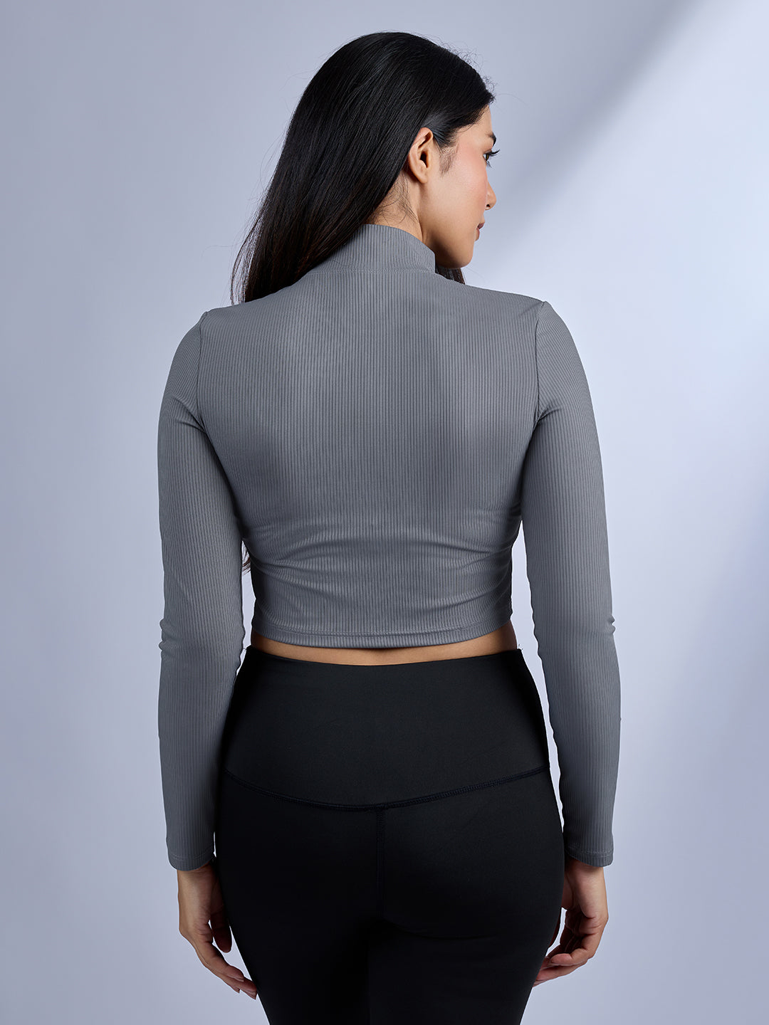 Sabi Aura Turtle-Neck Crop Top