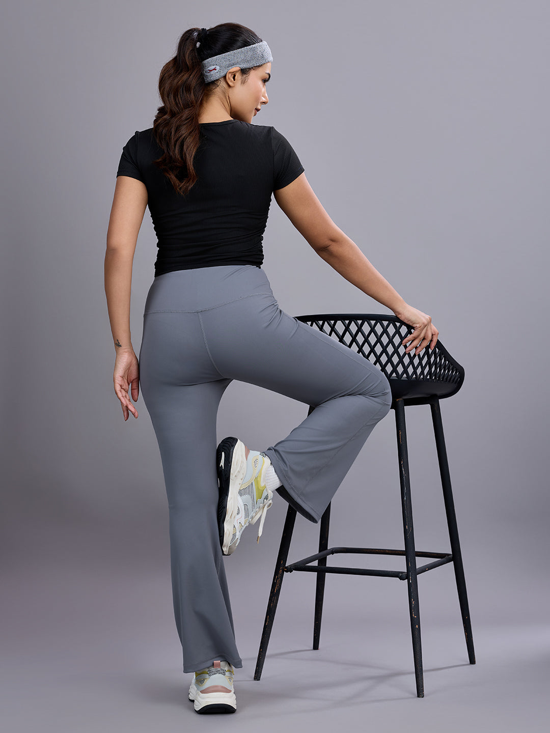 Sabi Storm Grey Nova Flared Pant Leggings