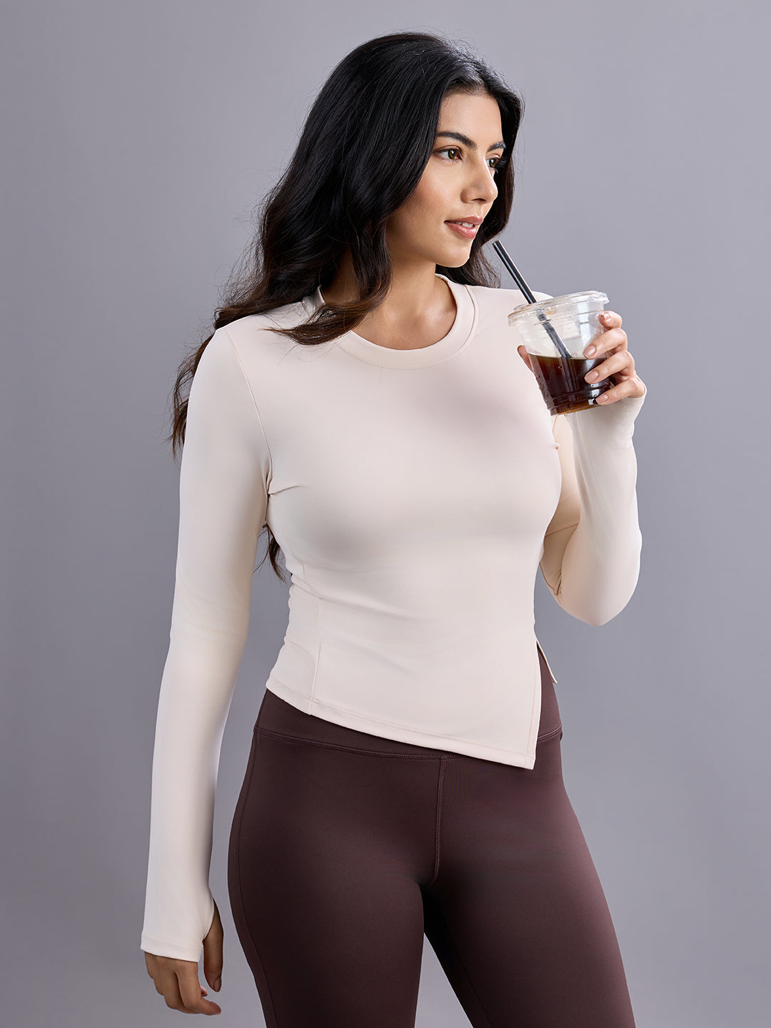 SABI Cream White Asymmetry Tee
