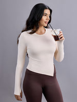 SABI Cream White Asymmetry Tee