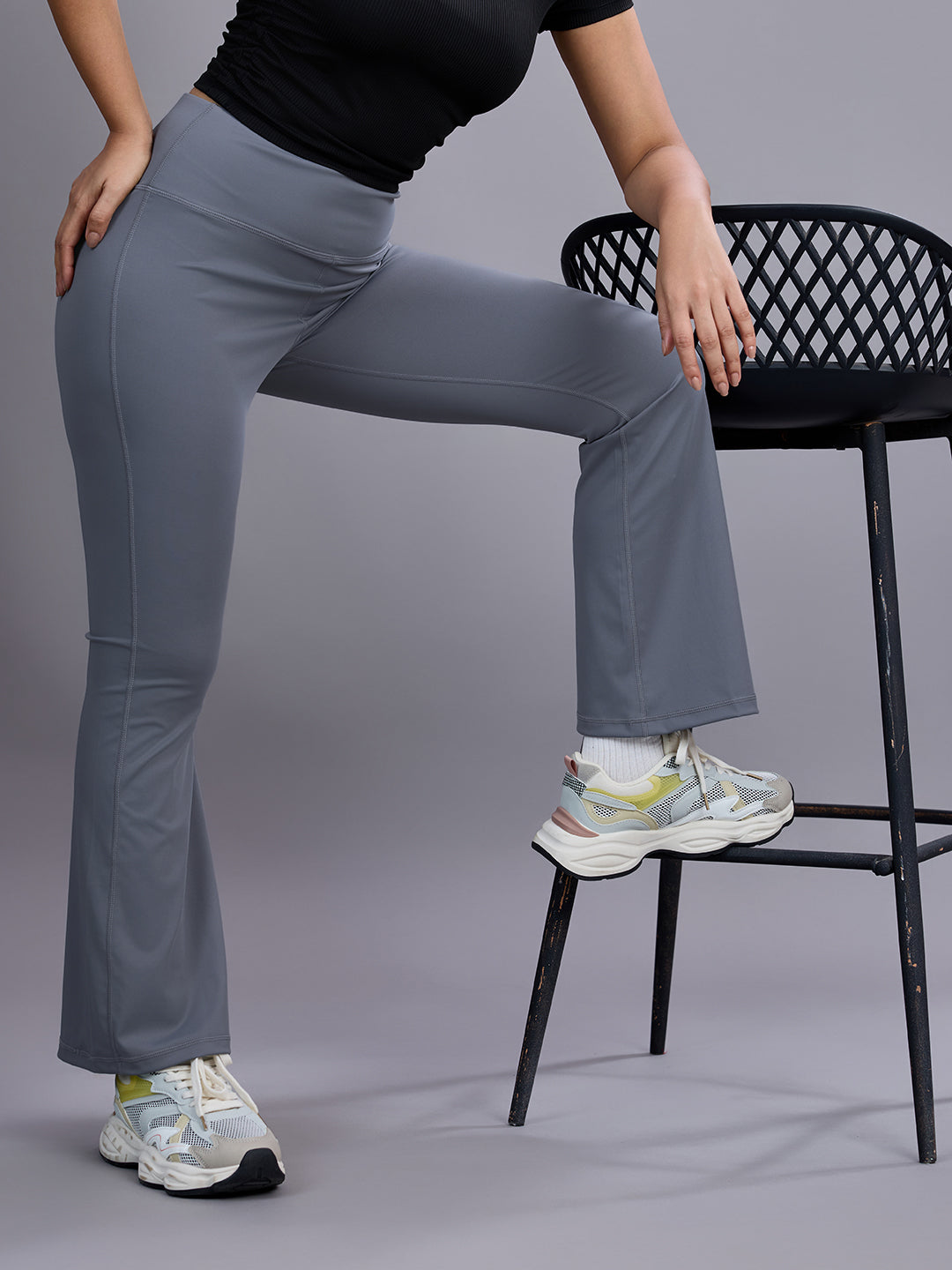 Sabi Storm Grey Nova Flared Pant Leggings