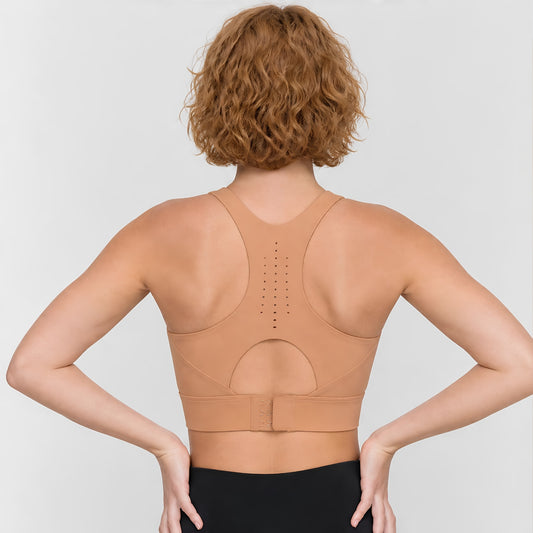 Autumn Peach Y-Back Sports Bra