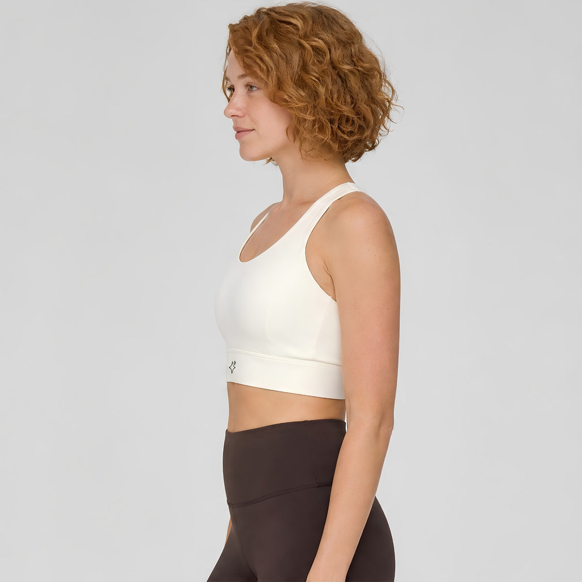 Sabi Cream White Y-Back Sports Bra Sports Bra
