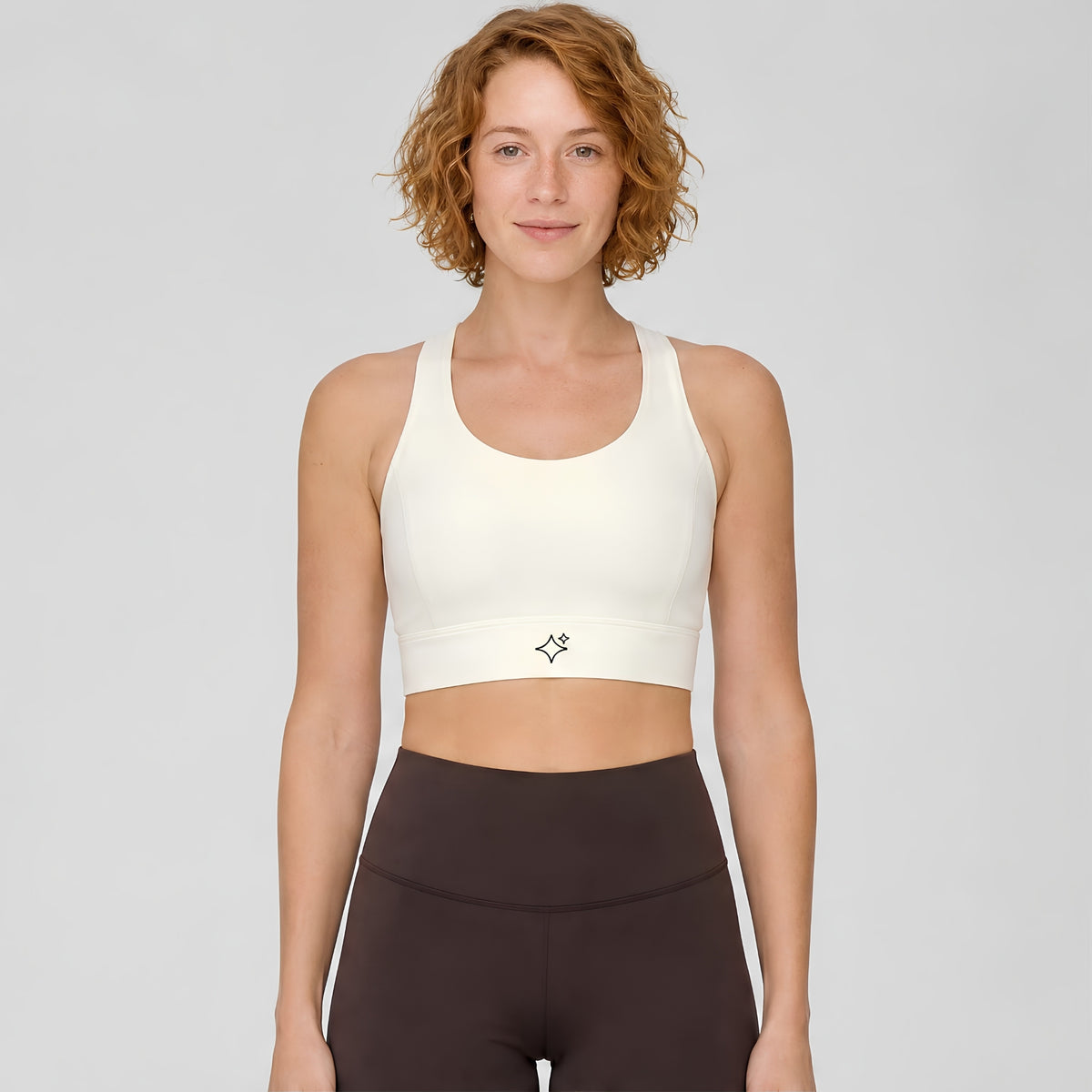 Sabi Cream White Y-Back Sports Bra Sports Bra