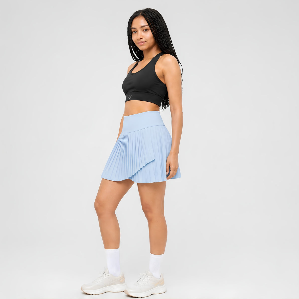 Sabi Sky Blue Pleated Skirt skirt