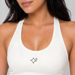 SABI Ivory White Alpha Cross Back Sports Bra Sports Bra