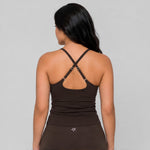 SABI Mocha Brown Alpha Cross Back Sports Bra Sports Bra