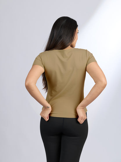 Sabi Flow V-Neck Short Sleeve Tee