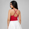 Deep Pink Alpha Cross Back Sports Bra