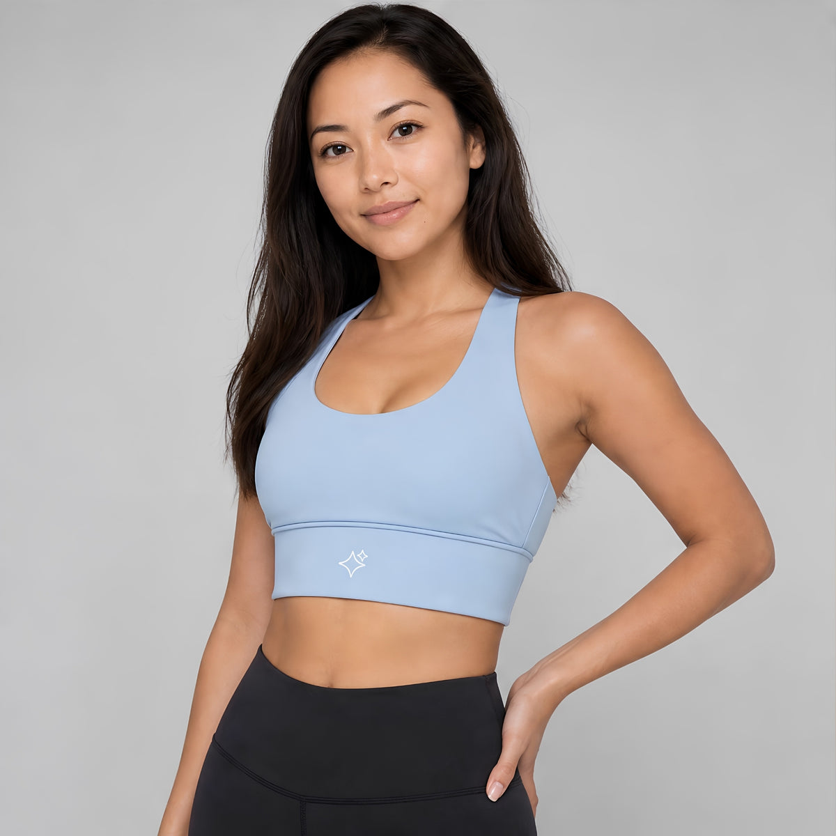 Sabi Glacier Blue Pulse Sports Bra Sports Bra