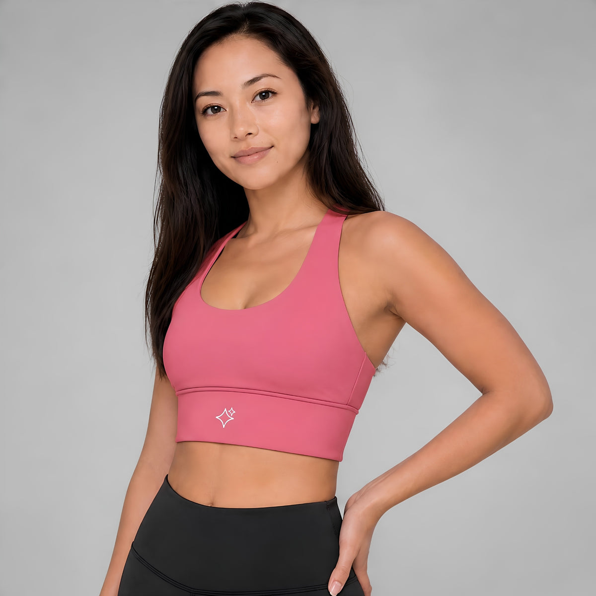Sabi Magenta Pink Pulse Sports Bra Sports Bra