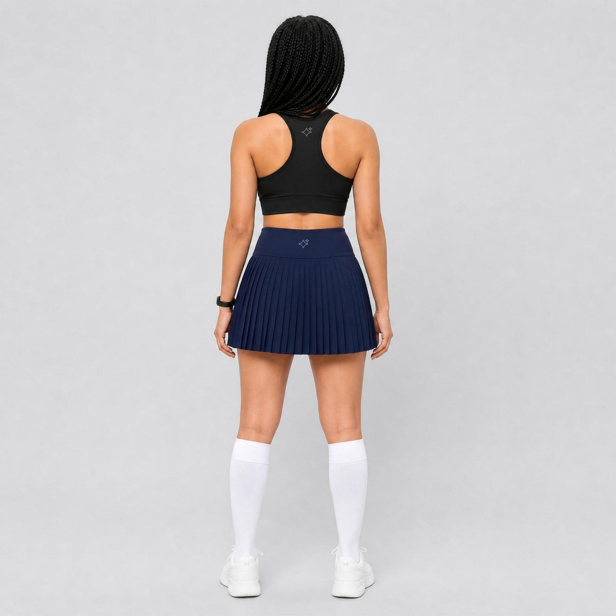 Sabi Navy Blue Pleated Skirt skirt
