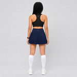 Sabi Navy Blue Pleated Skirt skirt