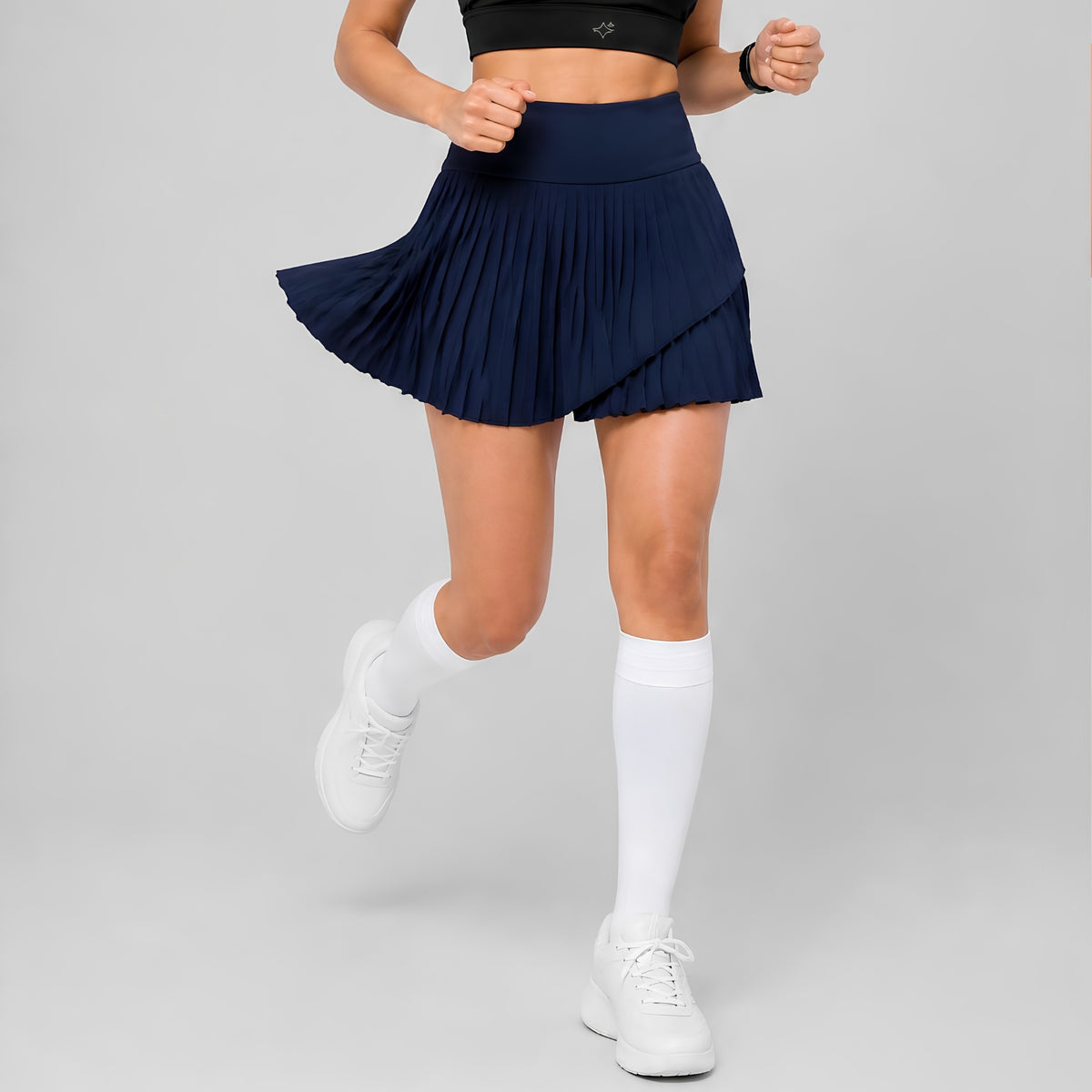 Sabi Navy Blue Pleated Skirt skirt