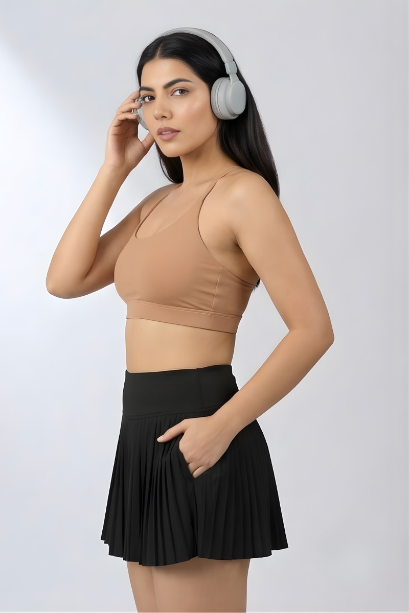 Sabi Peach Halterneck Sports Bra Sports Bra