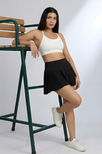 Sabi Cloud White Aura Halterneck Sports Bra Sports Bra