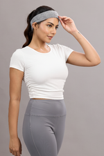 Sabi Cream White Ribbed Crop Top Crop Top