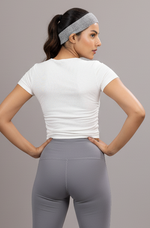 Sabi Cream White Ribbed Crop Top Crop Top