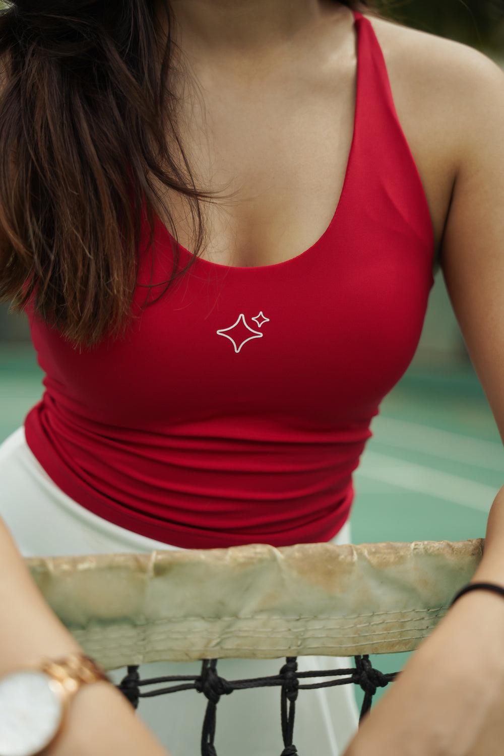 SABI Deep Pink Alpha Cross Back
