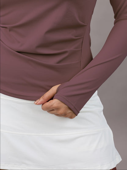 Sabi Flow V-Neck Long Sleeve Tee